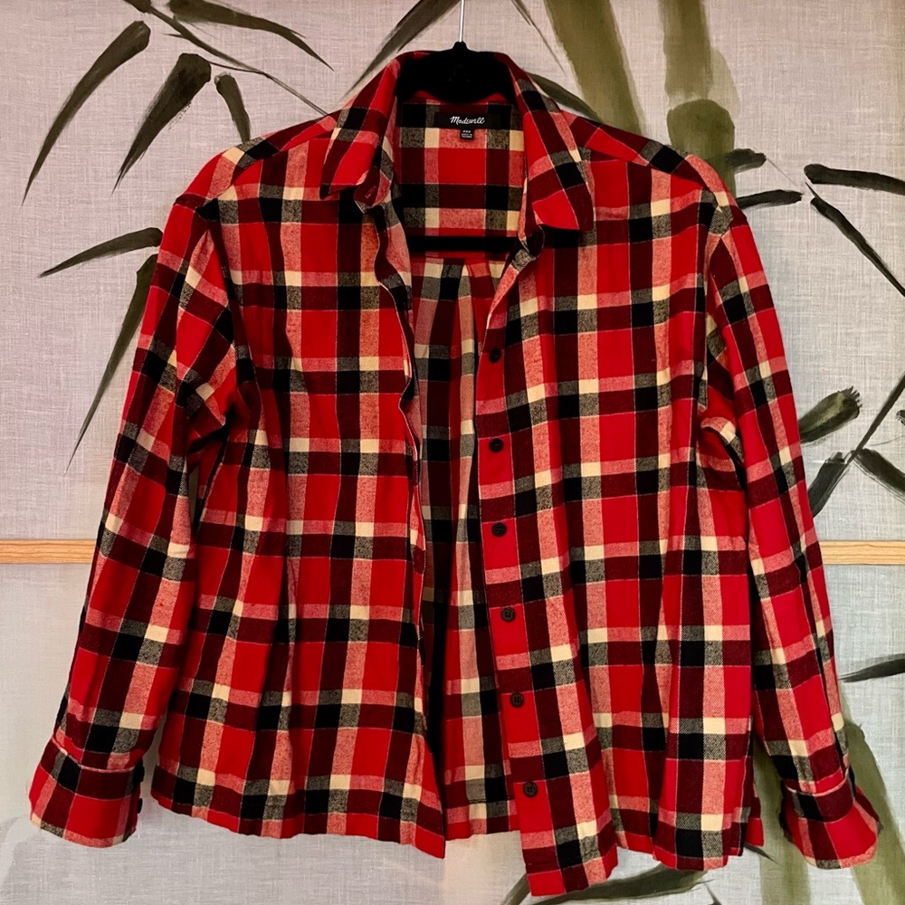 Madewell oversized plaid flannel